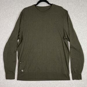 Vuori Shirt Mens XL Green Ponto Performance Crew Sweatshirt